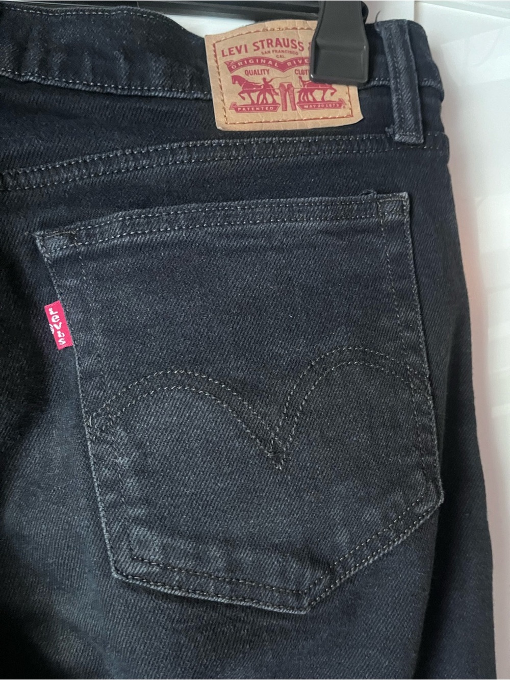 Levi's Black Wedgie Skinny Jeans